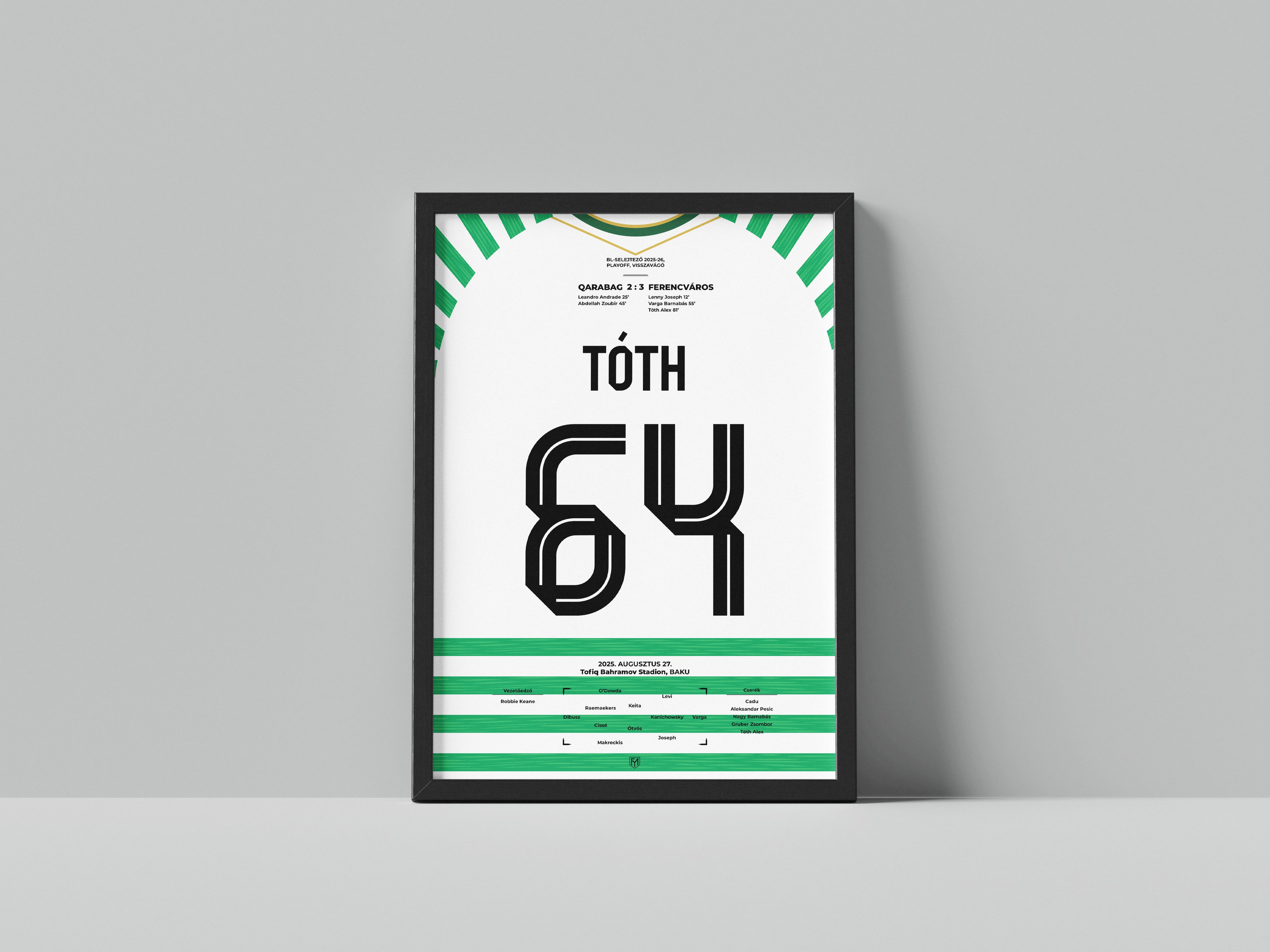 Tóth Alex szabadrúgásgólja a Qarabag ellen