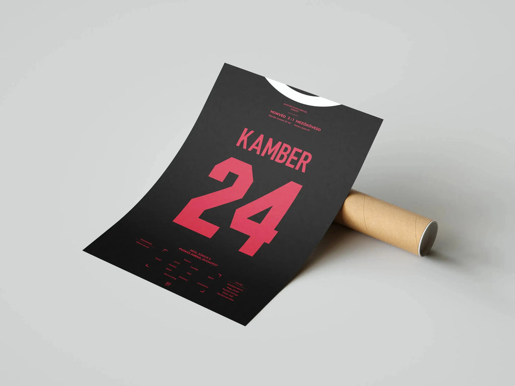 Djordje Kamber Kispest Honvéd focis poszter