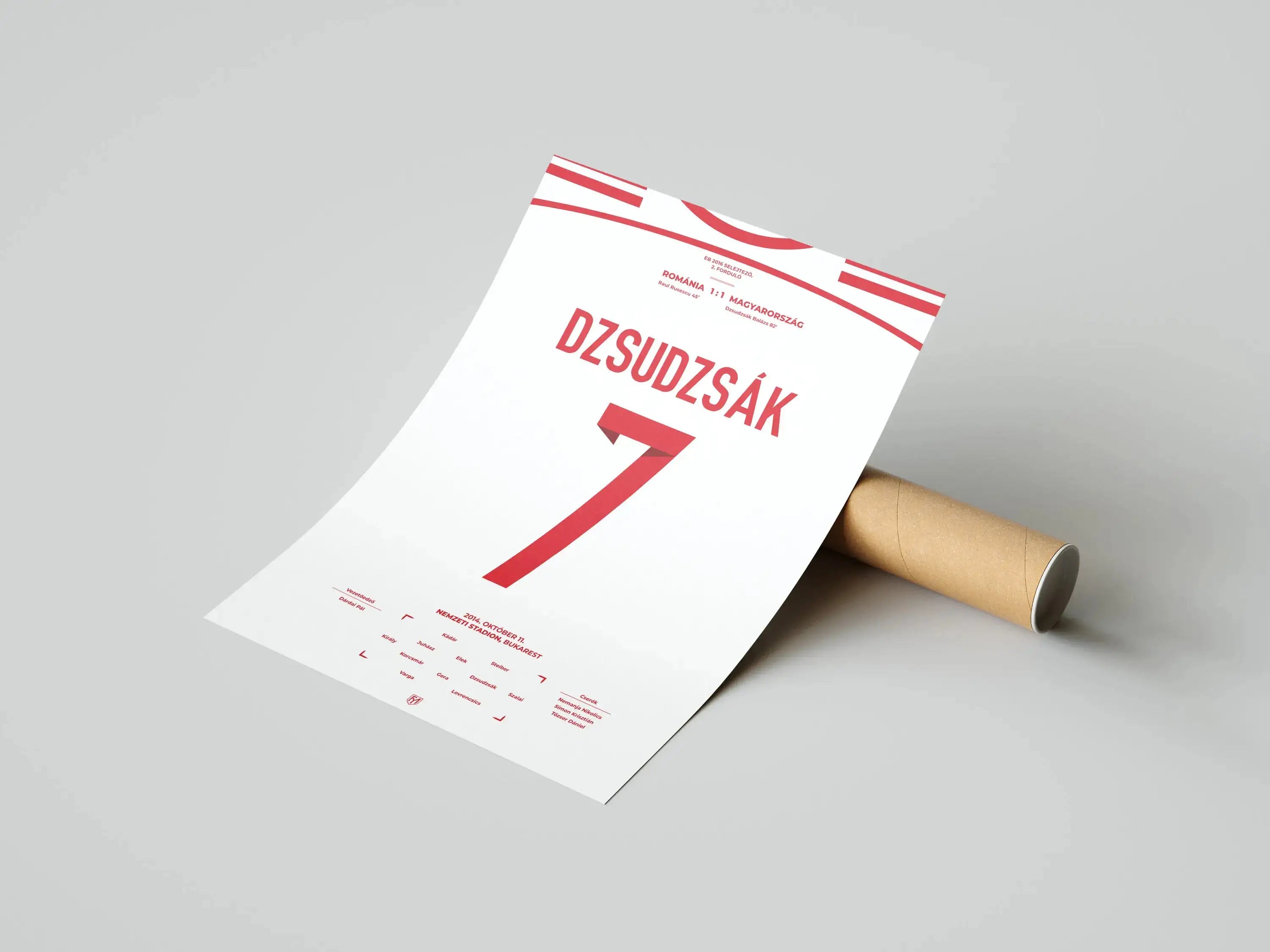Dzsudzsák Balázs magyar válogatott focis poszter