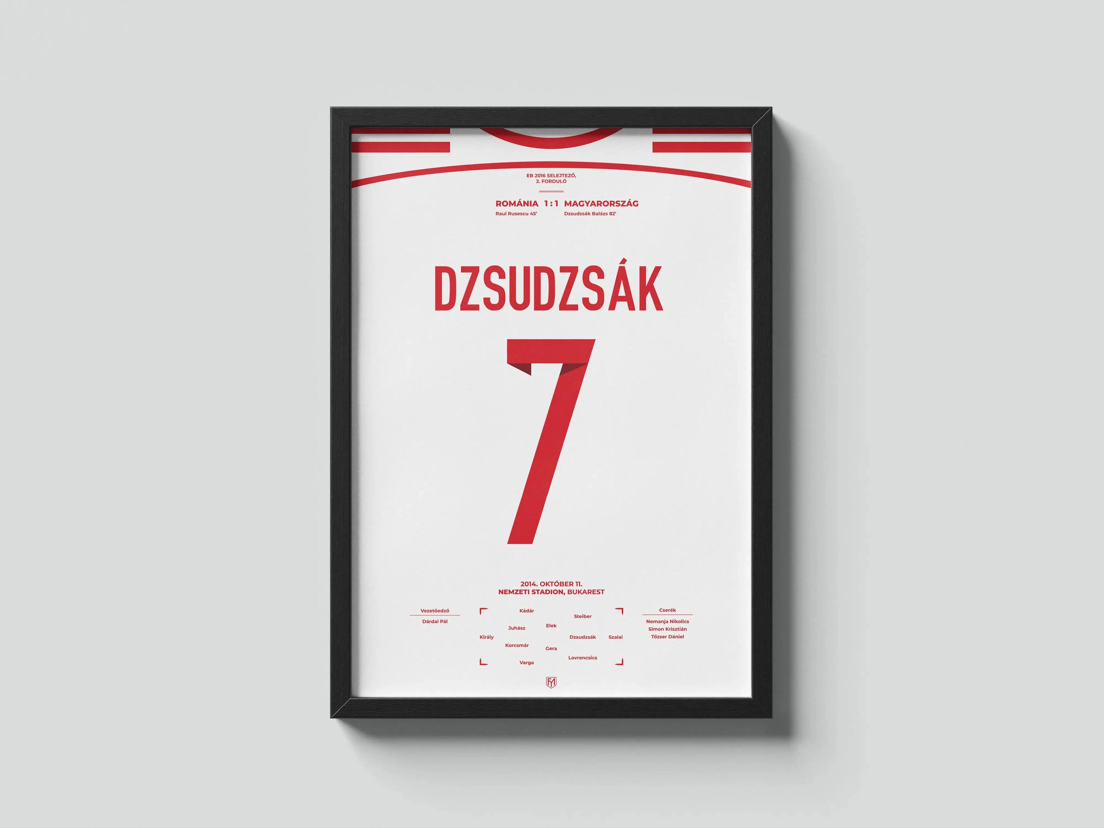 Dzsudzsák Balázs magyar válogatott focis poszter