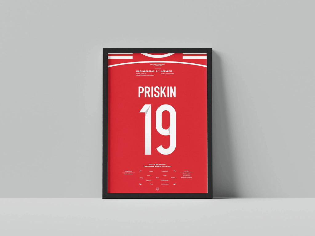 Priskin Tamás magyar válogatott focis poszter