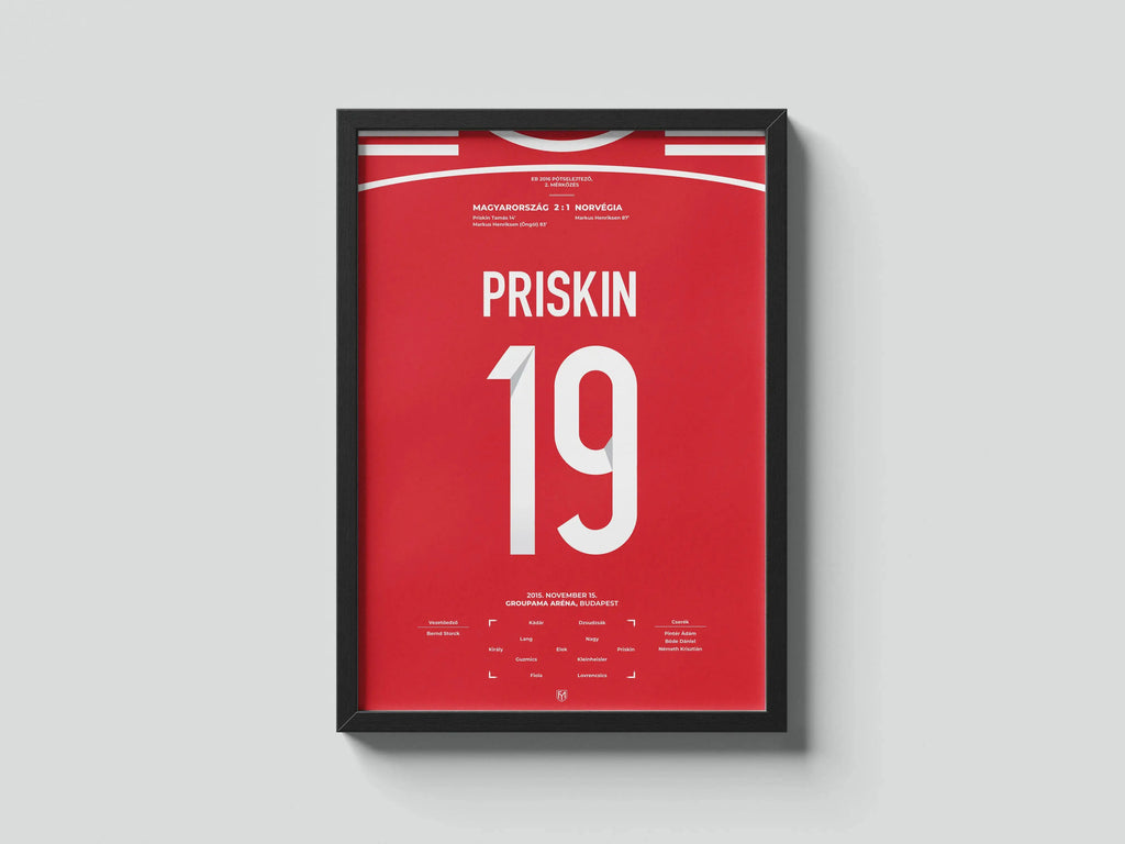 Priskin Tamás magyar válogatott focis poszter