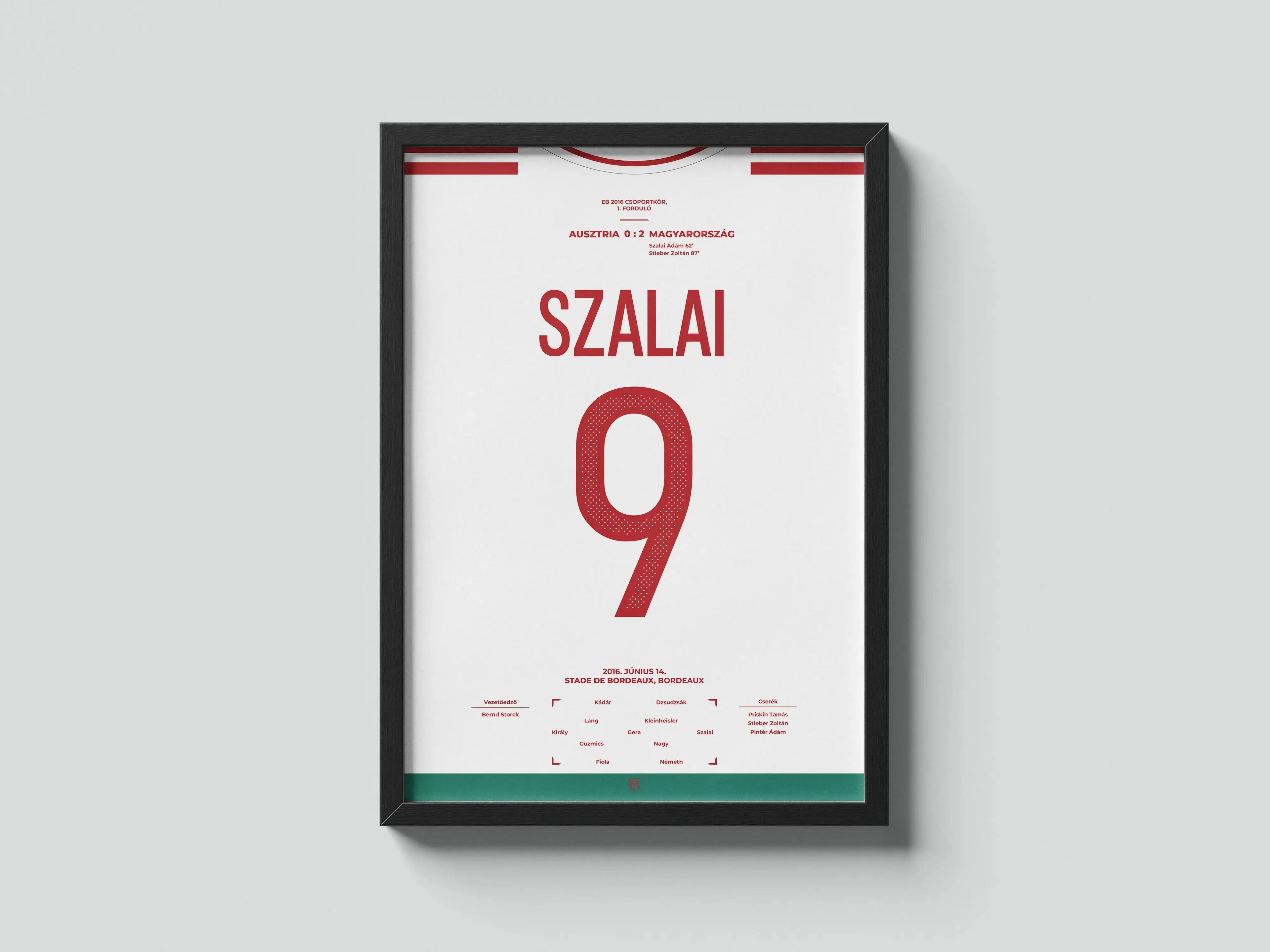 Szalai Ádám magyar válogatott focis poszter
