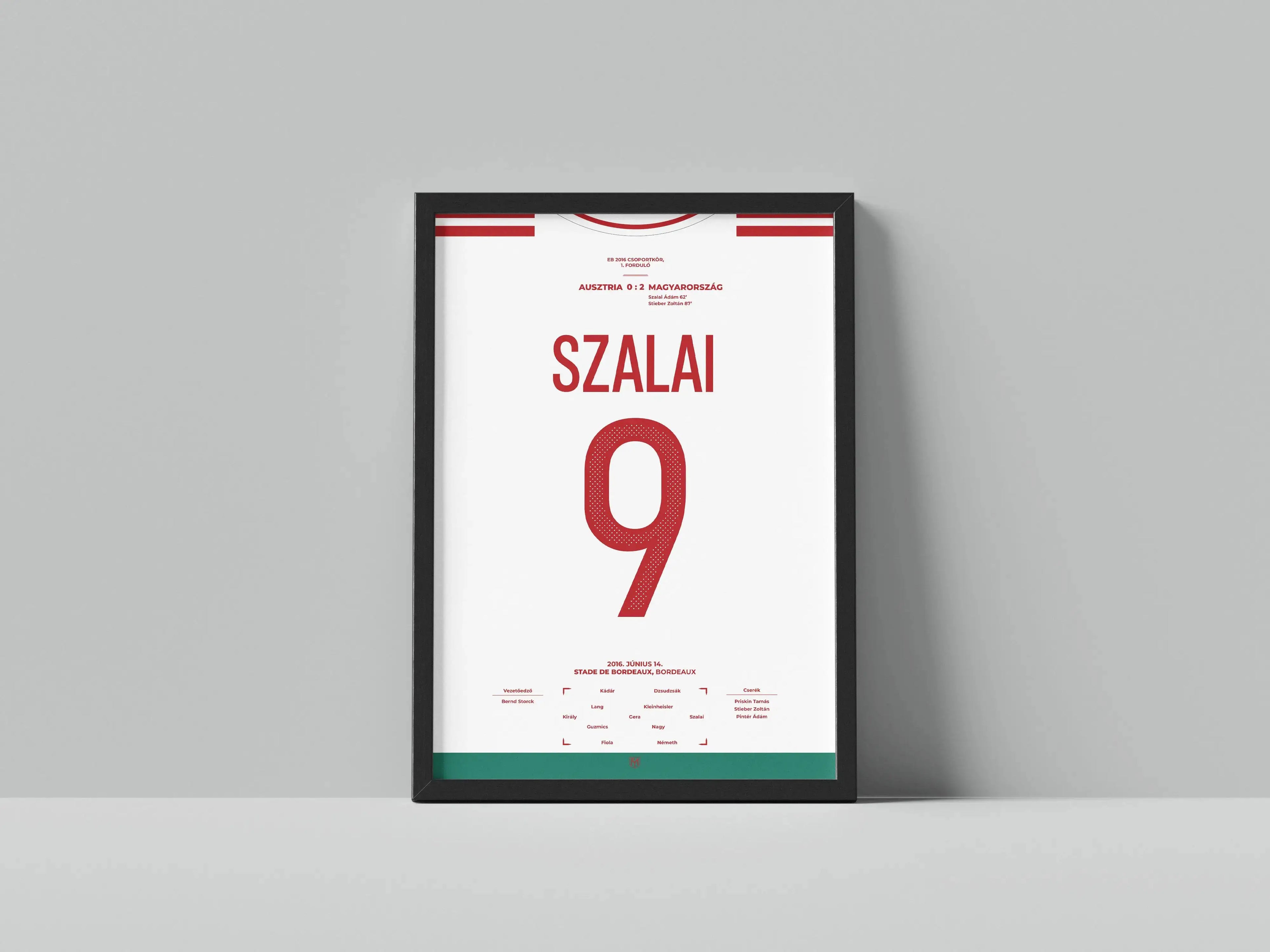 Szalai Ádám magyar válogatott focis poszter