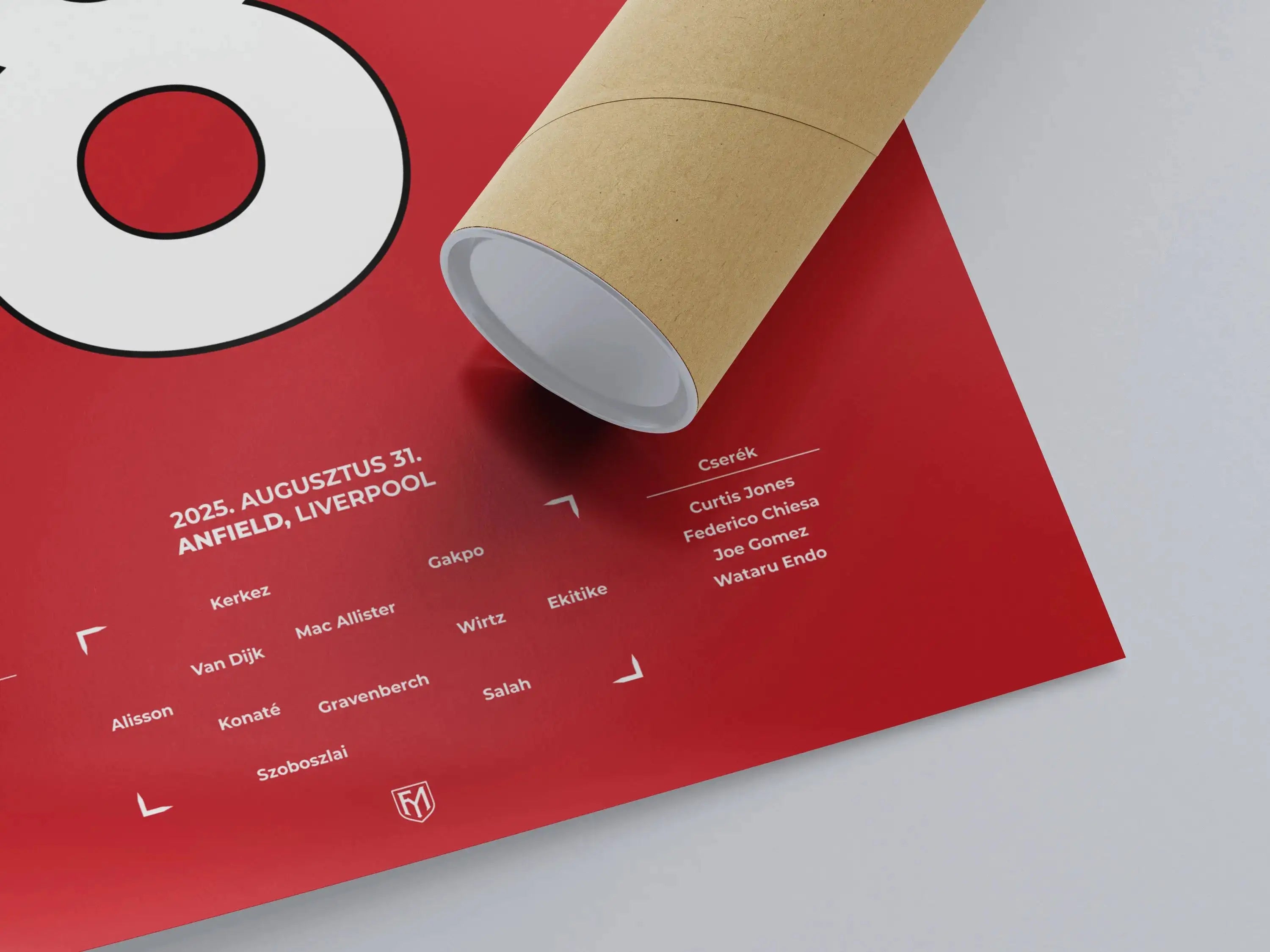 Szoboszlai Dominik Liverpool focis poszter