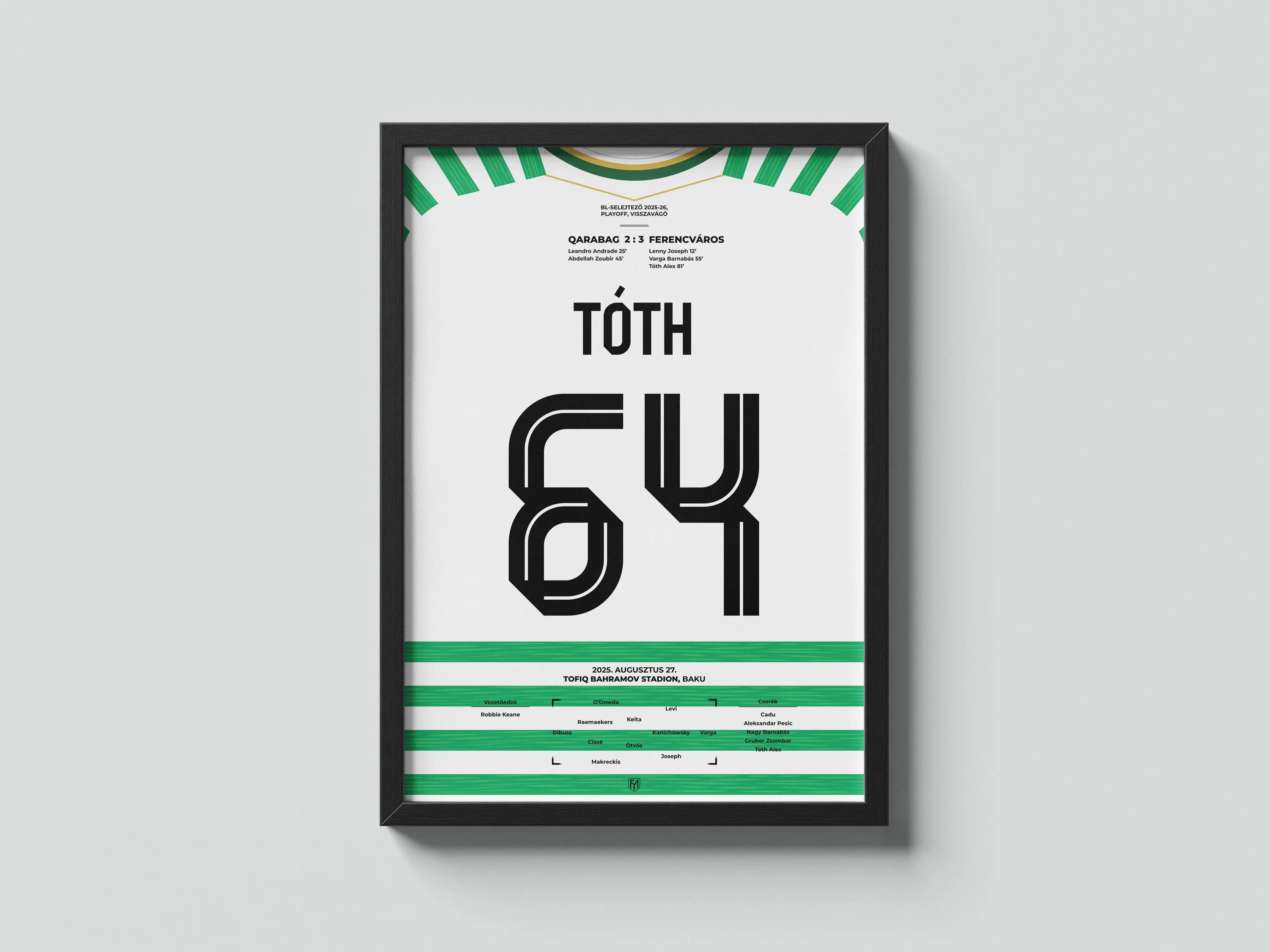 Tóth Alex Fradi focis poszter