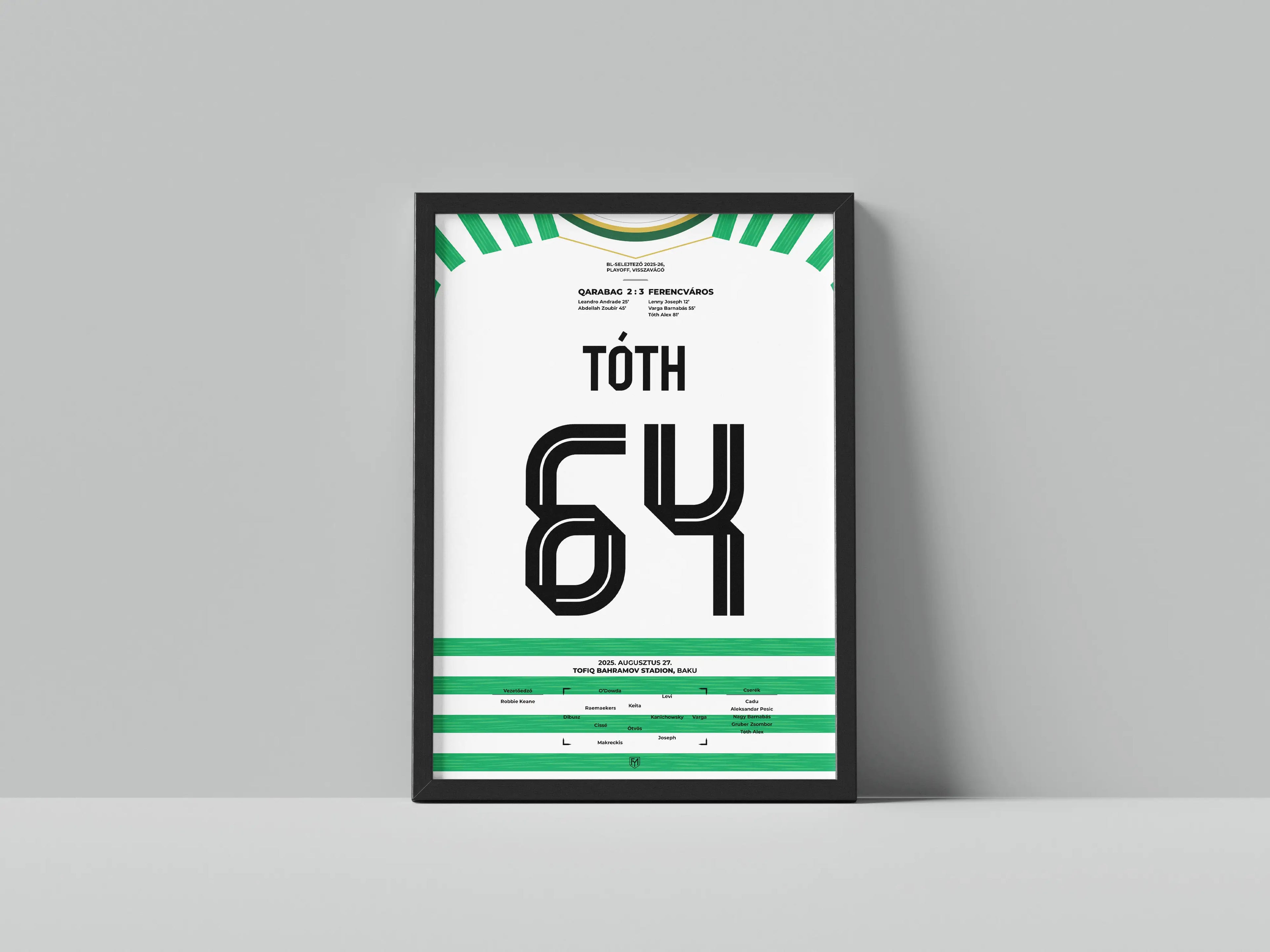 Tóth Alex Fradi focis poszter