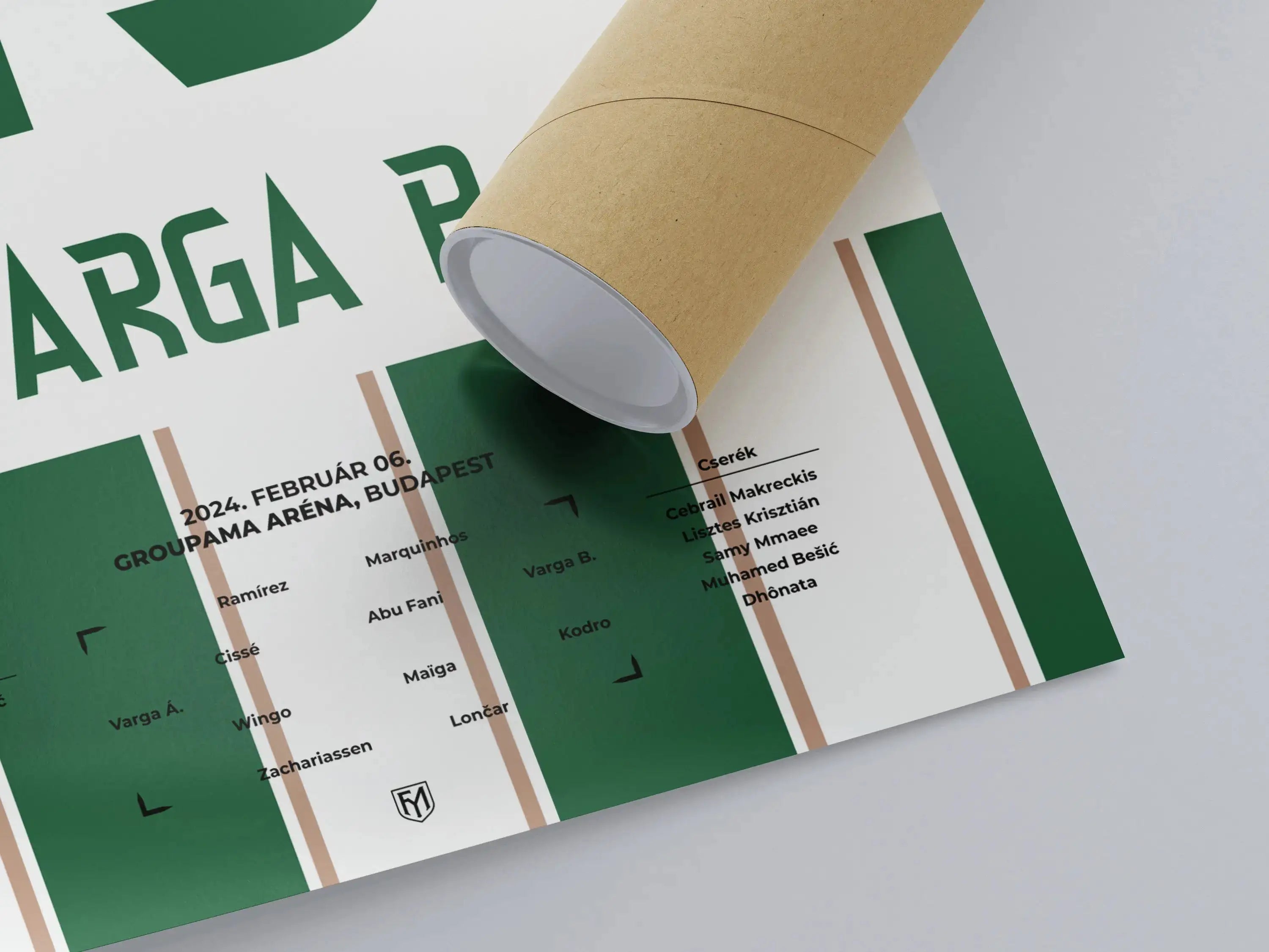 Varga Barnabás Fradi focis poszter