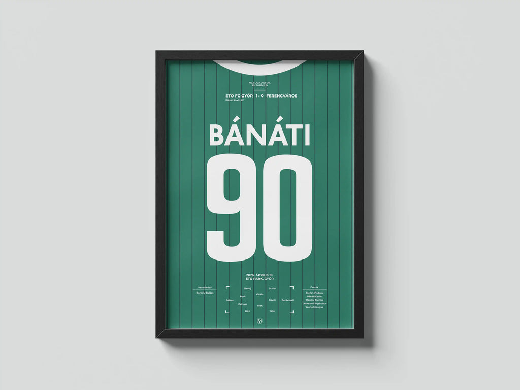 Bánáti Kevin Győri ETO focis poszter