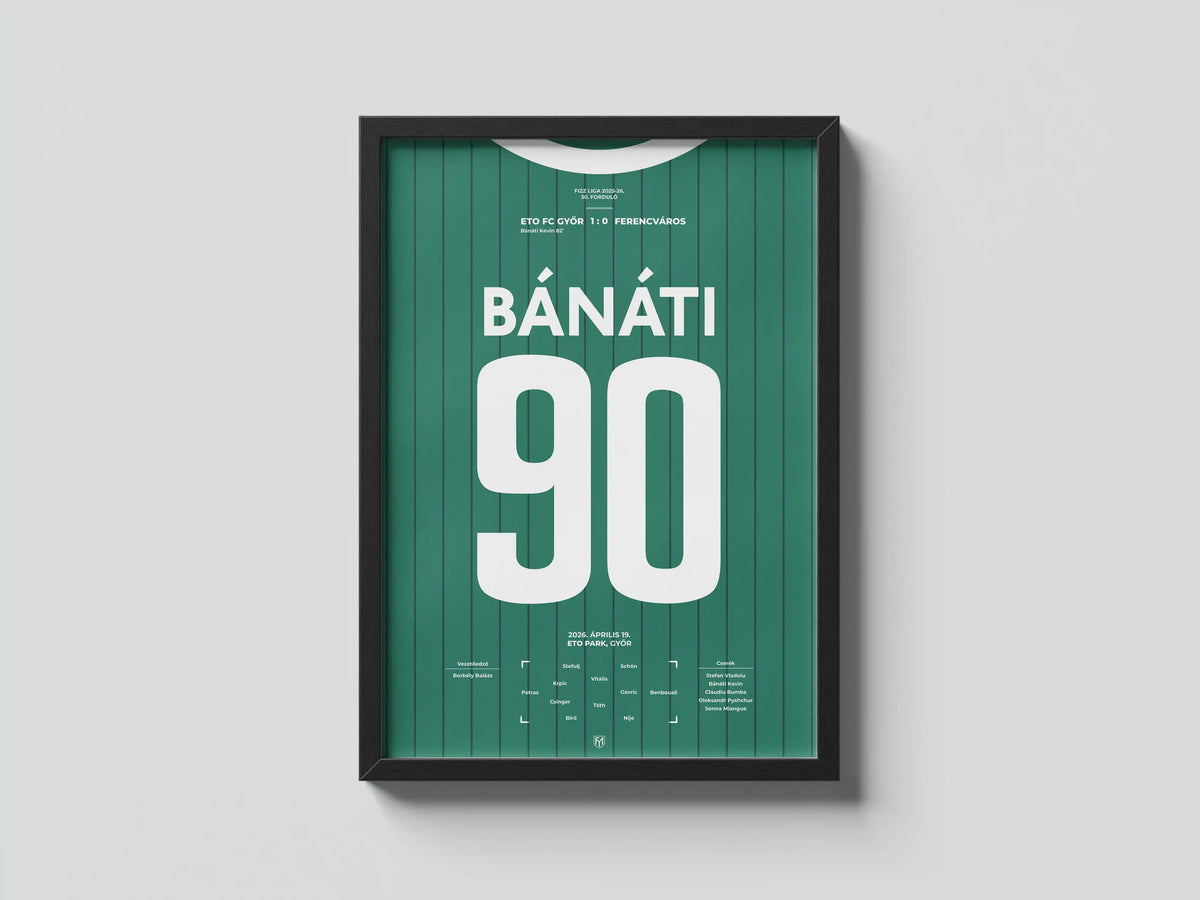 Bánáti Kevin Győri ETO focis poszter