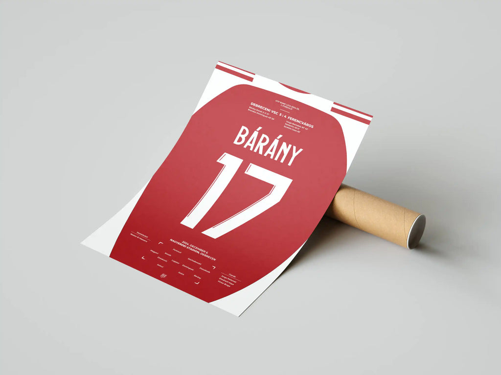 Bárány Donát Debrecen focis poszter