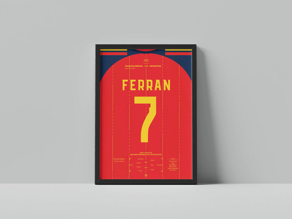 Ferran Torres spanyol válogatott focis poszter
