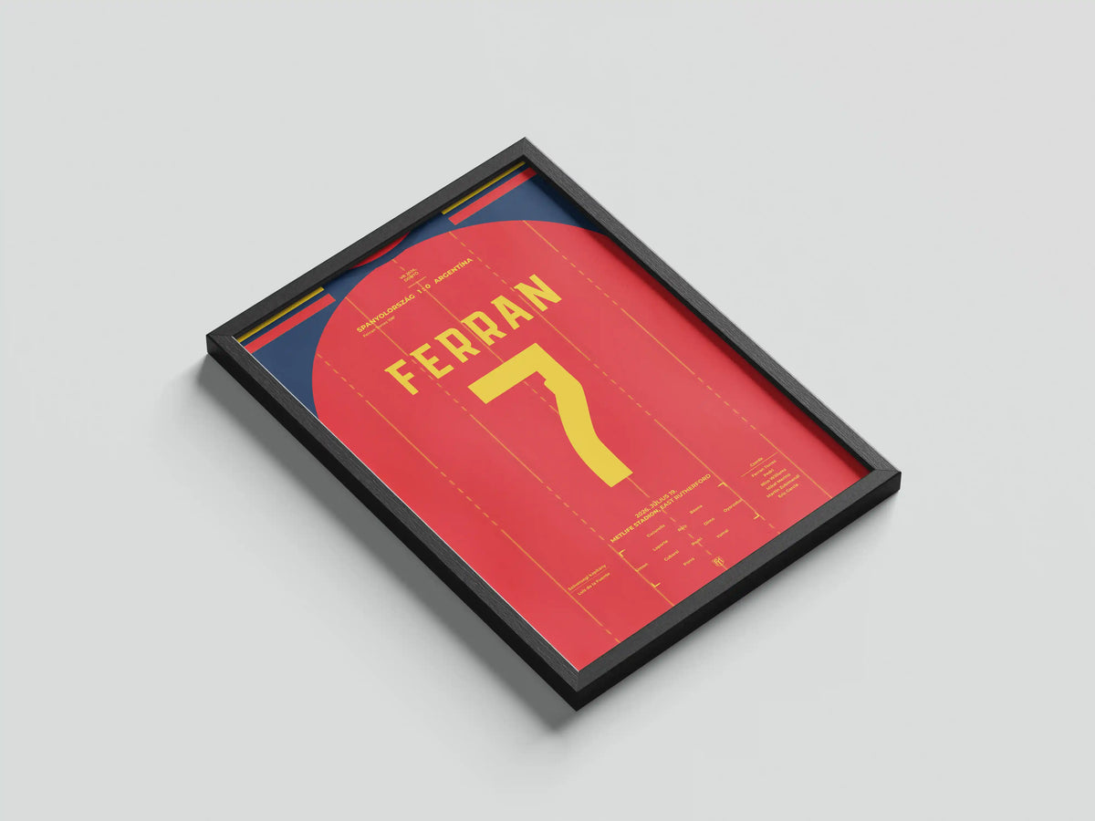 Ferran Torres spanyol válogatott focis poszter