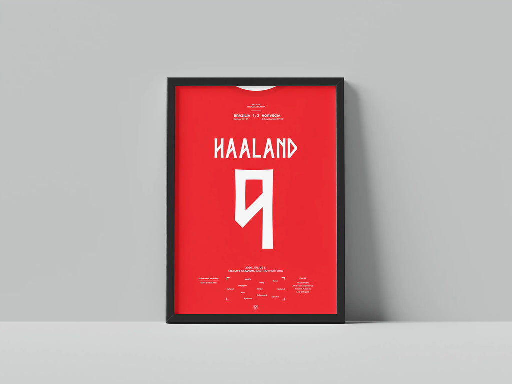 Erling Haaland norvég válogatott focis poszter