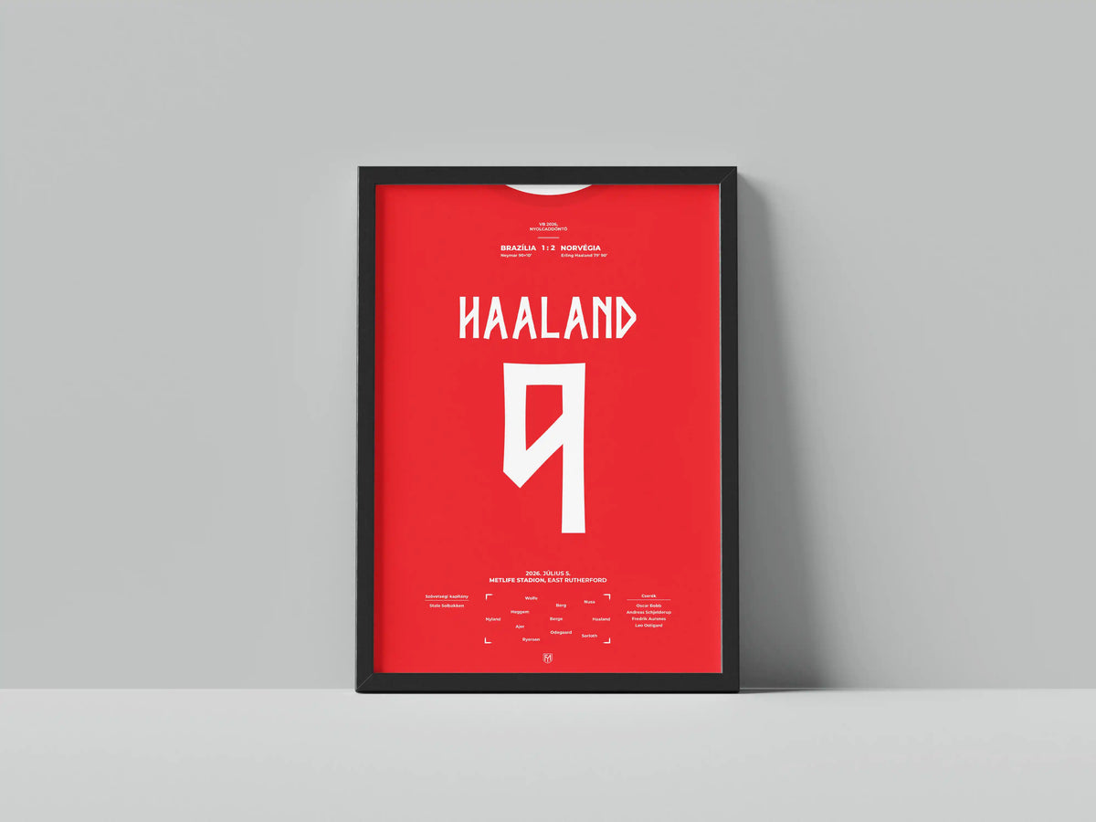 Erling Haaland norvég válogatott focis poszter