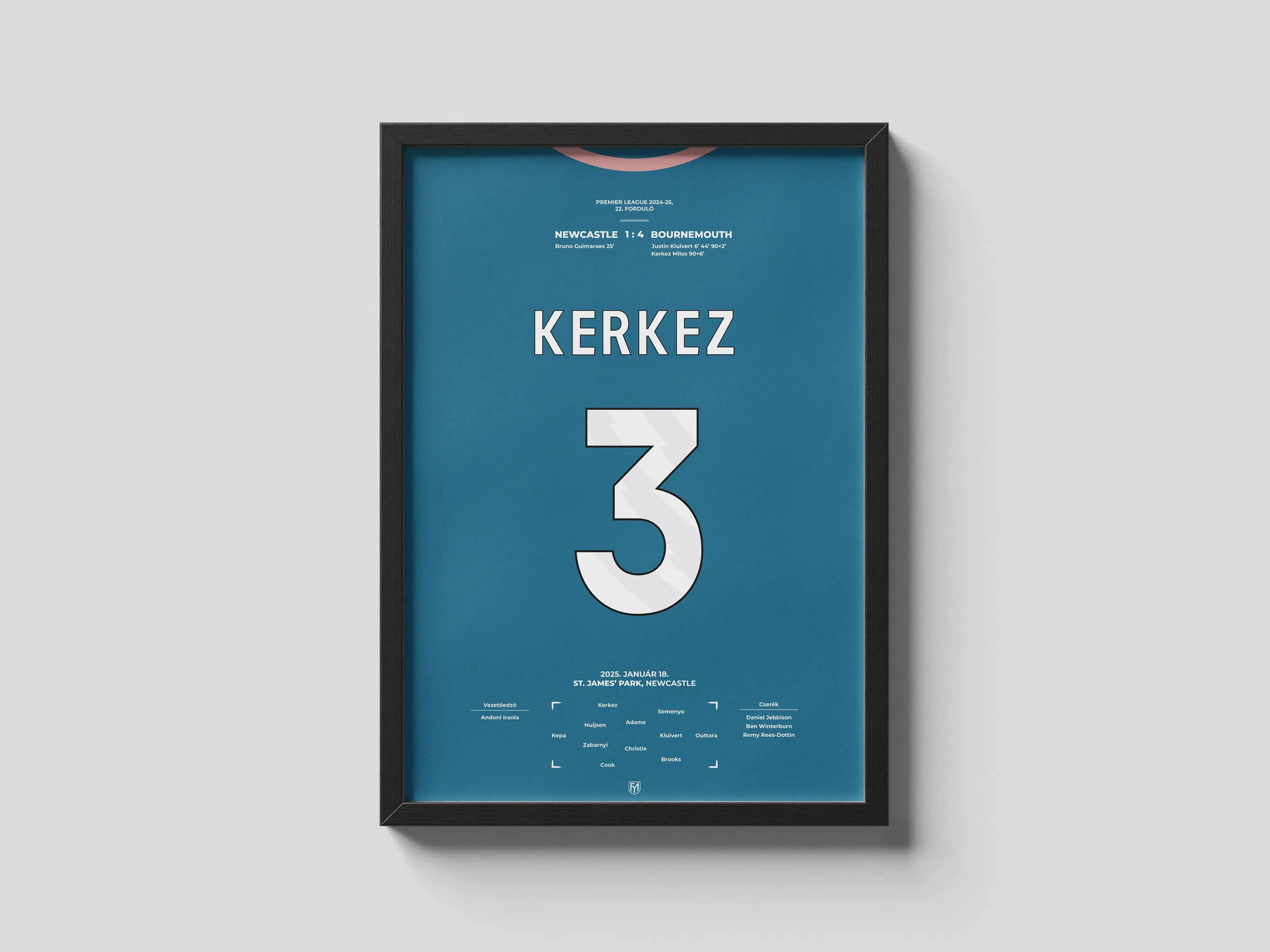 Kerkez Milos Bournemouth focis poszter