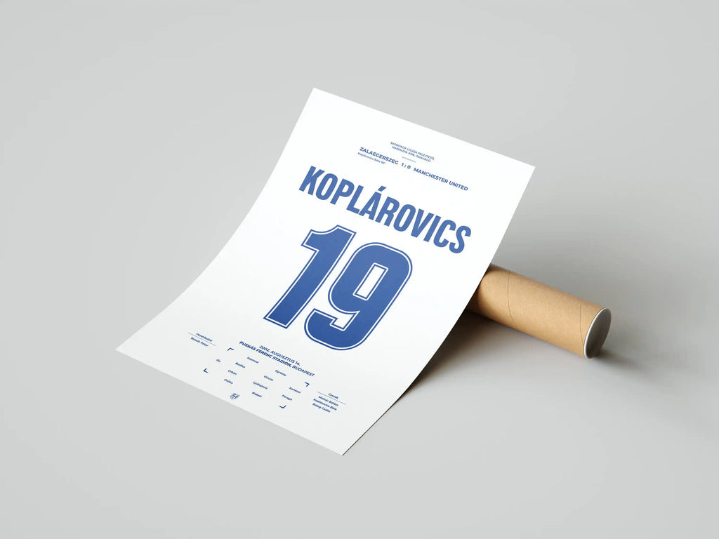 Koplárovics Béla Zalaegerszeg focis poszter