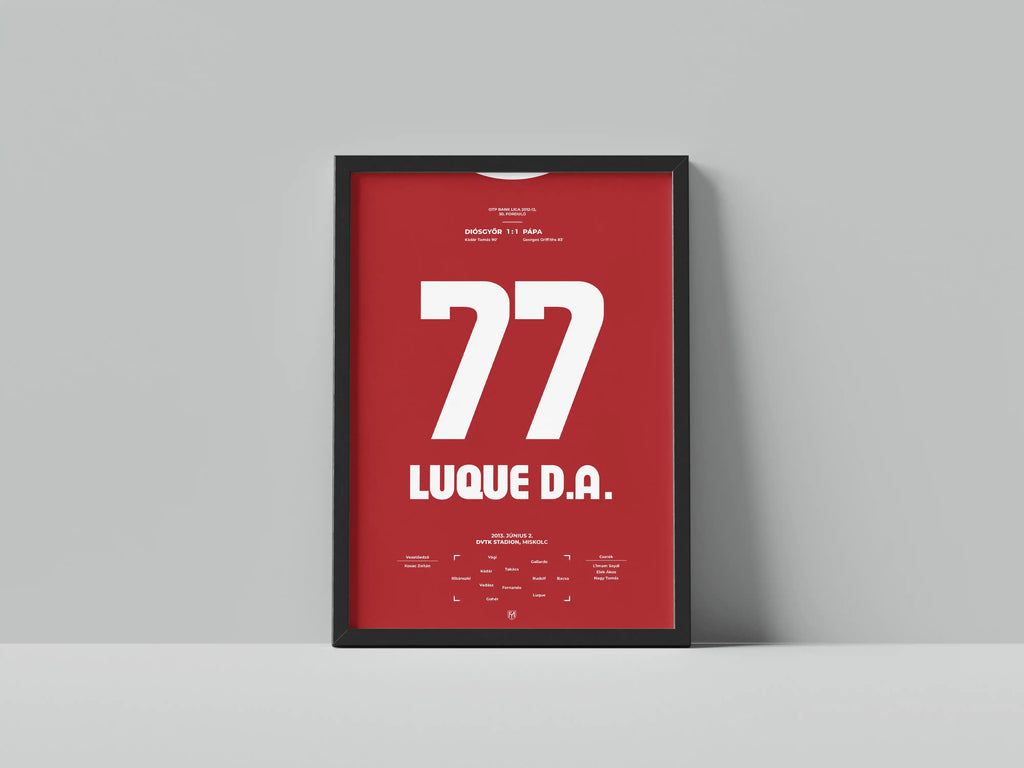 Jose Luque búcsúmeccse a Pápa ellen – FociMűhely hűtőmágnes