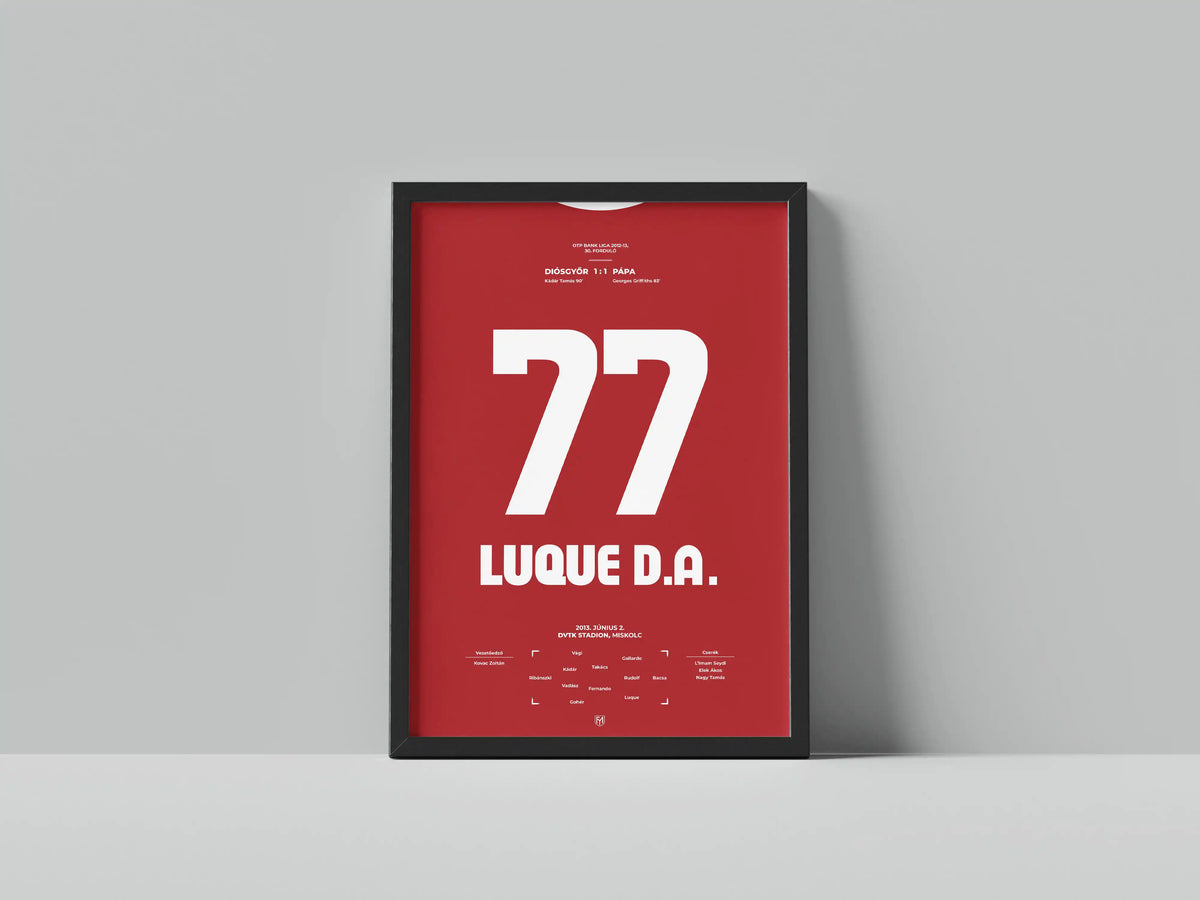 Jose Luque búcsúmeccse a Pápa ellen – FociMűhely hűtőmágnes