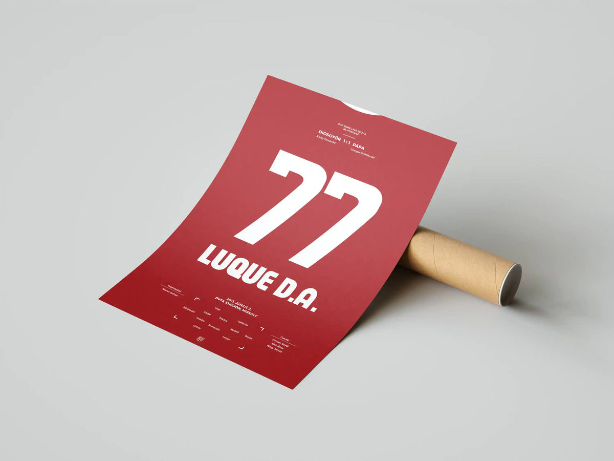 Jose Luque Diósgyőr focis poszter