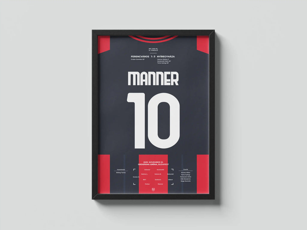 Manner Balázs Nyíregyháza focis poszter