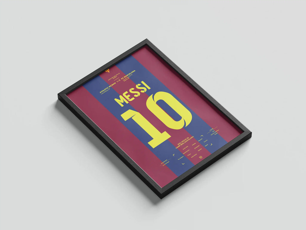 Lionel Messi Barcelona focis poszter