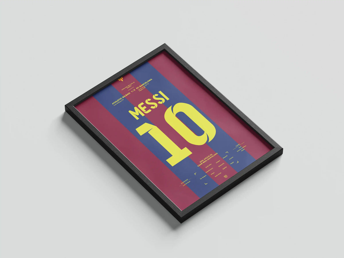 Lionel Messi Barcelona focis poszter