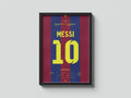 Lionel Messi Barcelona focis poszter