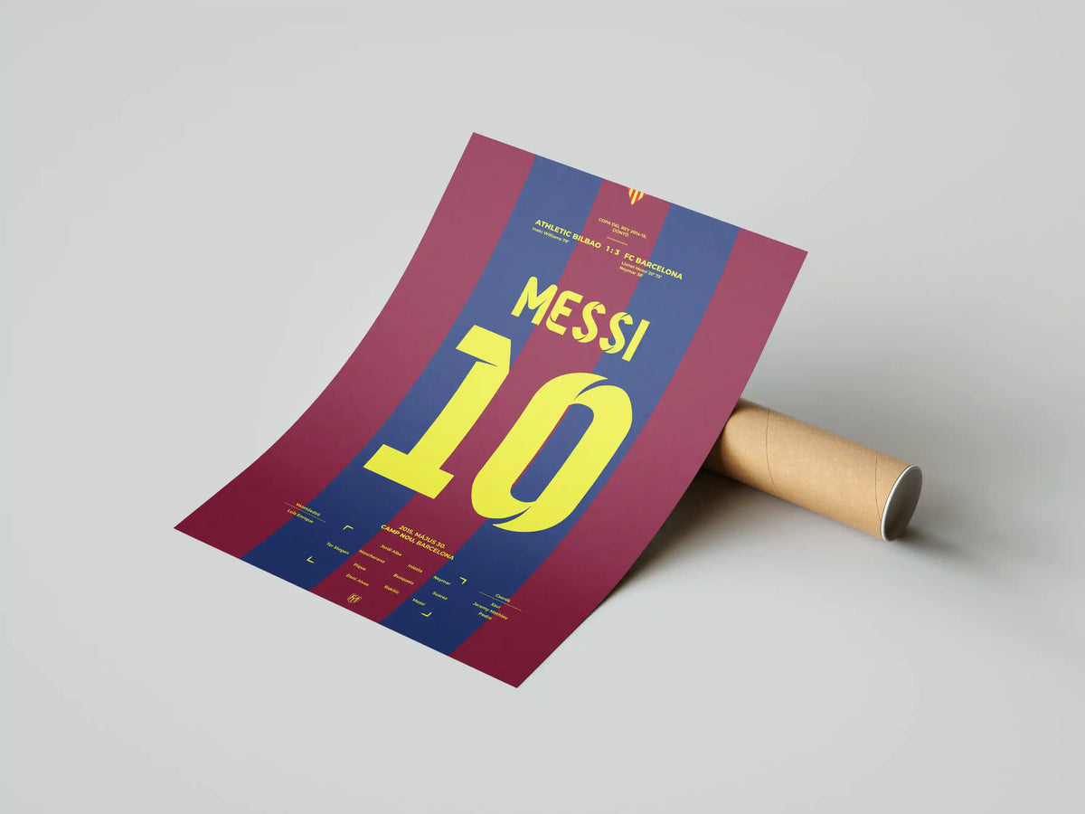 Lionel Messi Barcelona focis poszter