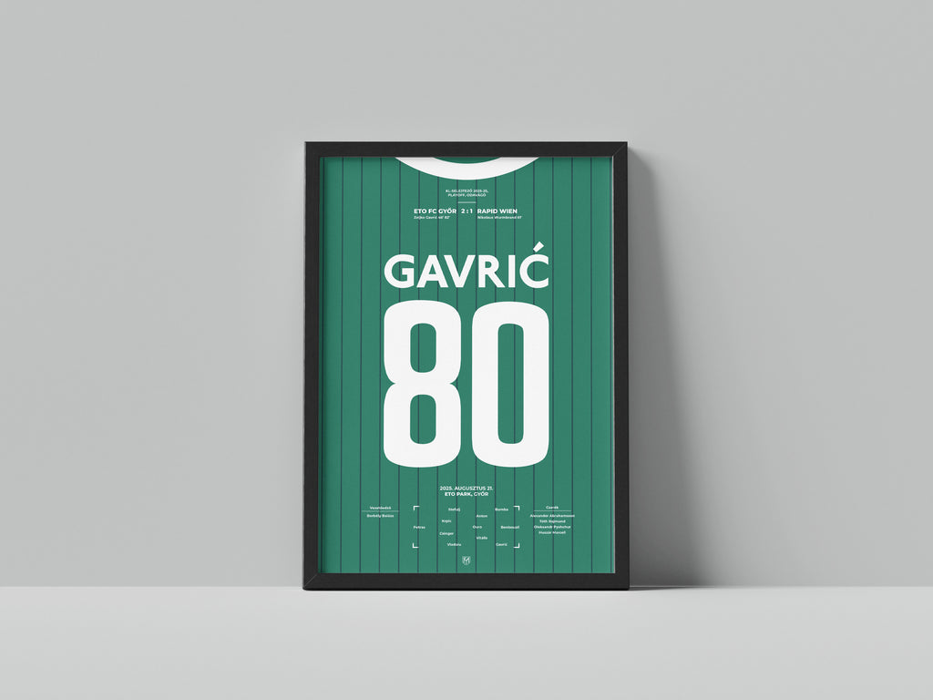 Zeljko Gavric duplája a Rapid Wien ellen