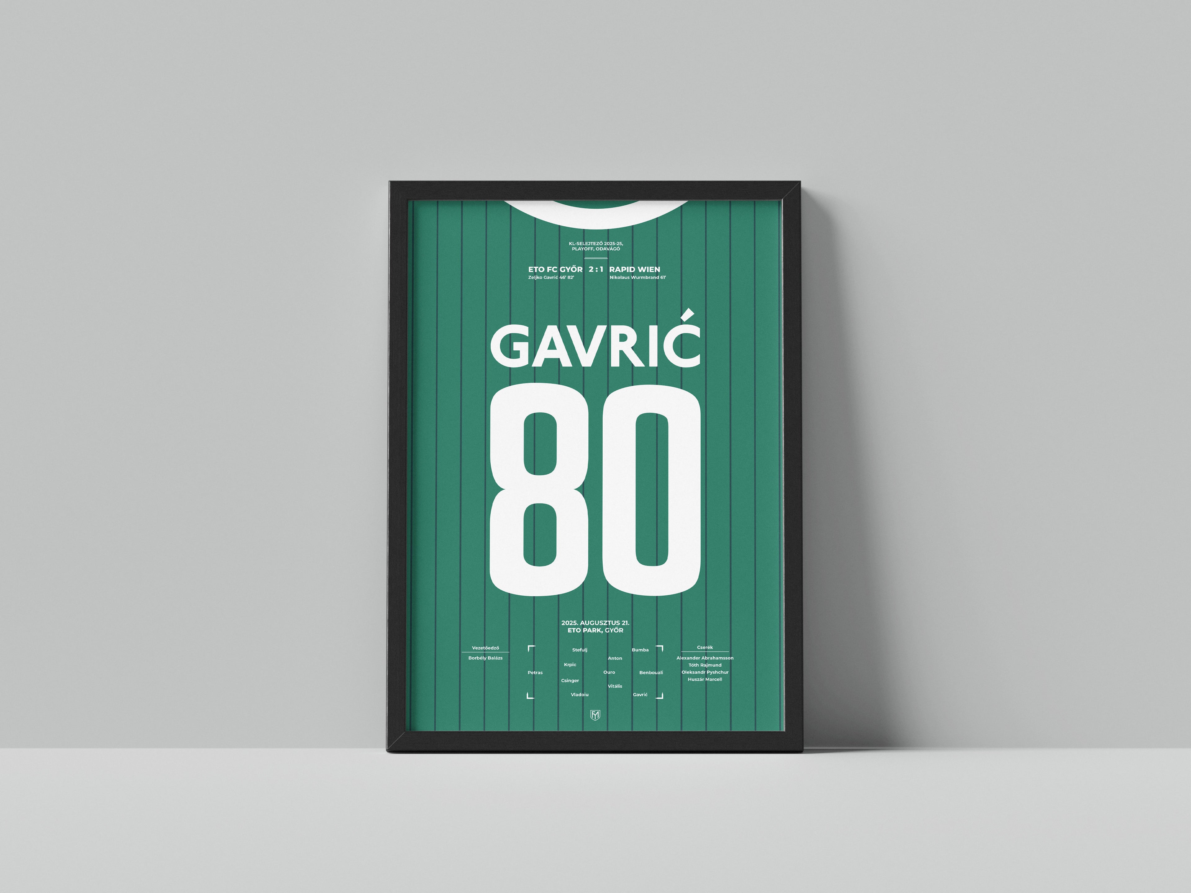 Zeljko Gavric duplája a Rapid Wien ellen