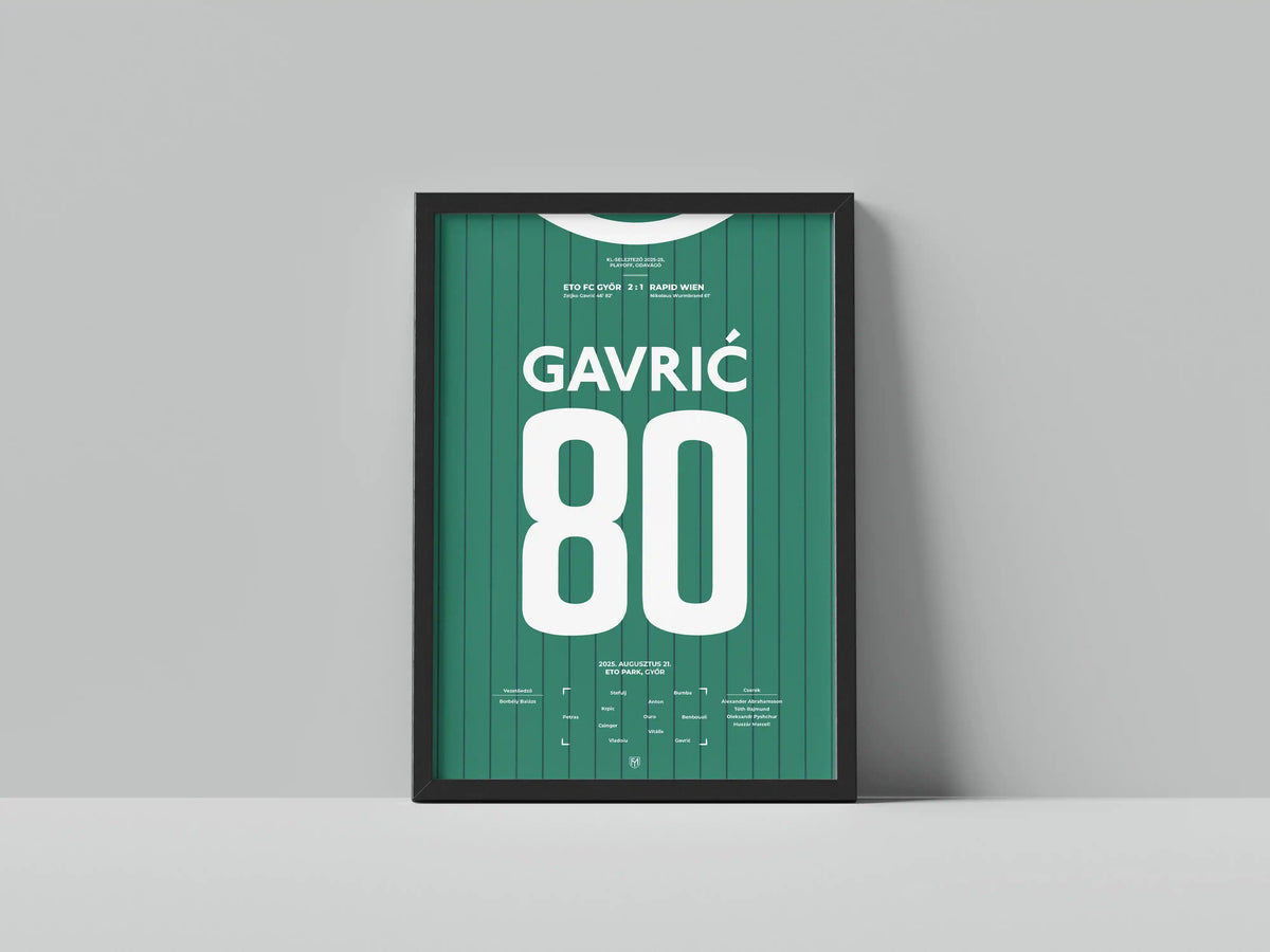 Zeljko Gavric duplája a Rapid Wien ellen – FociMűhely hűtőmágnes