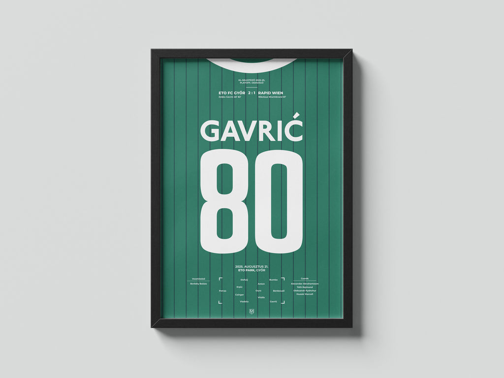 Zeljko Gavric duplája a Rapid Wien ellen