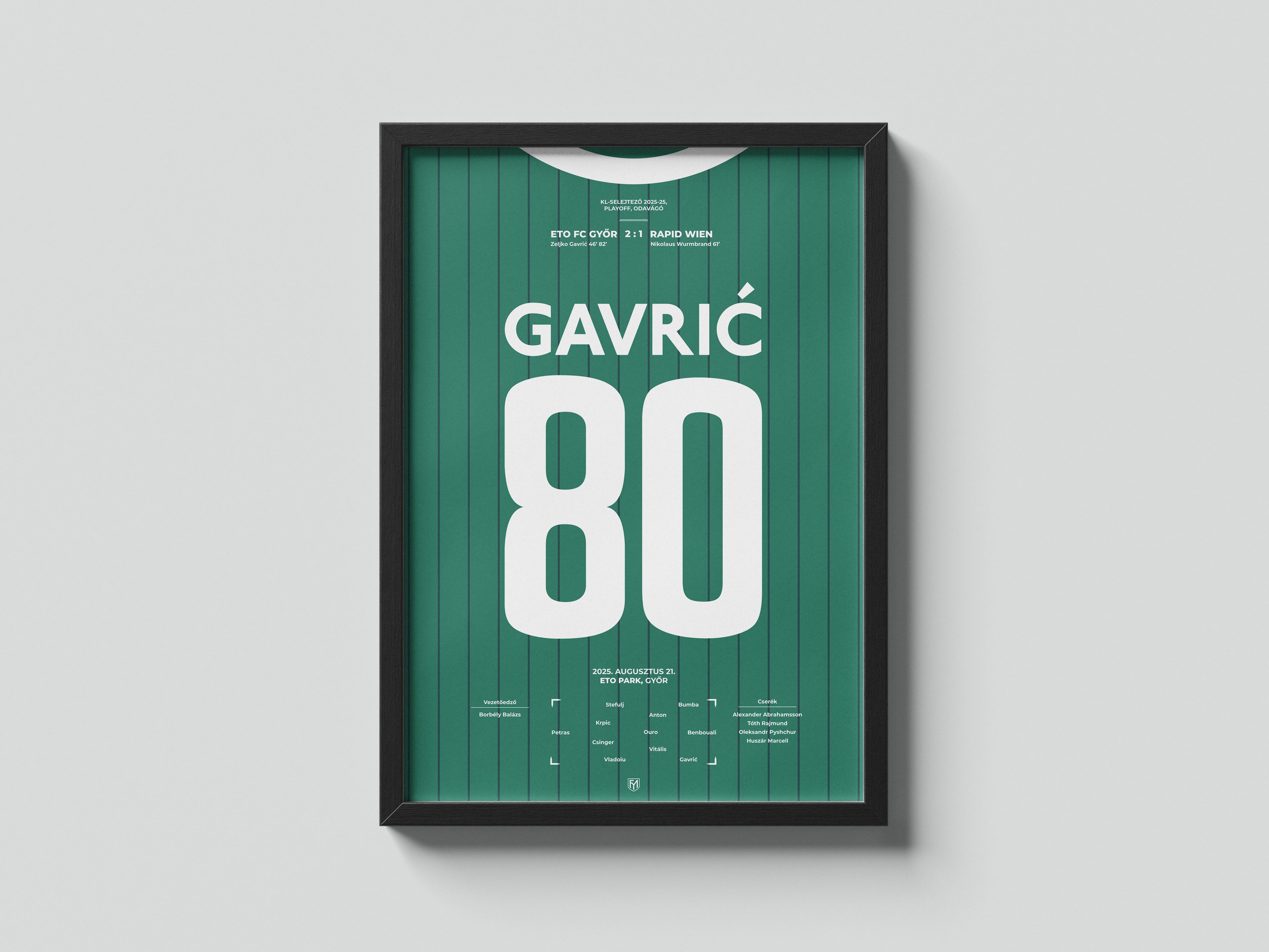 Zeljko Gavric duplája a Rapid Wien ellen