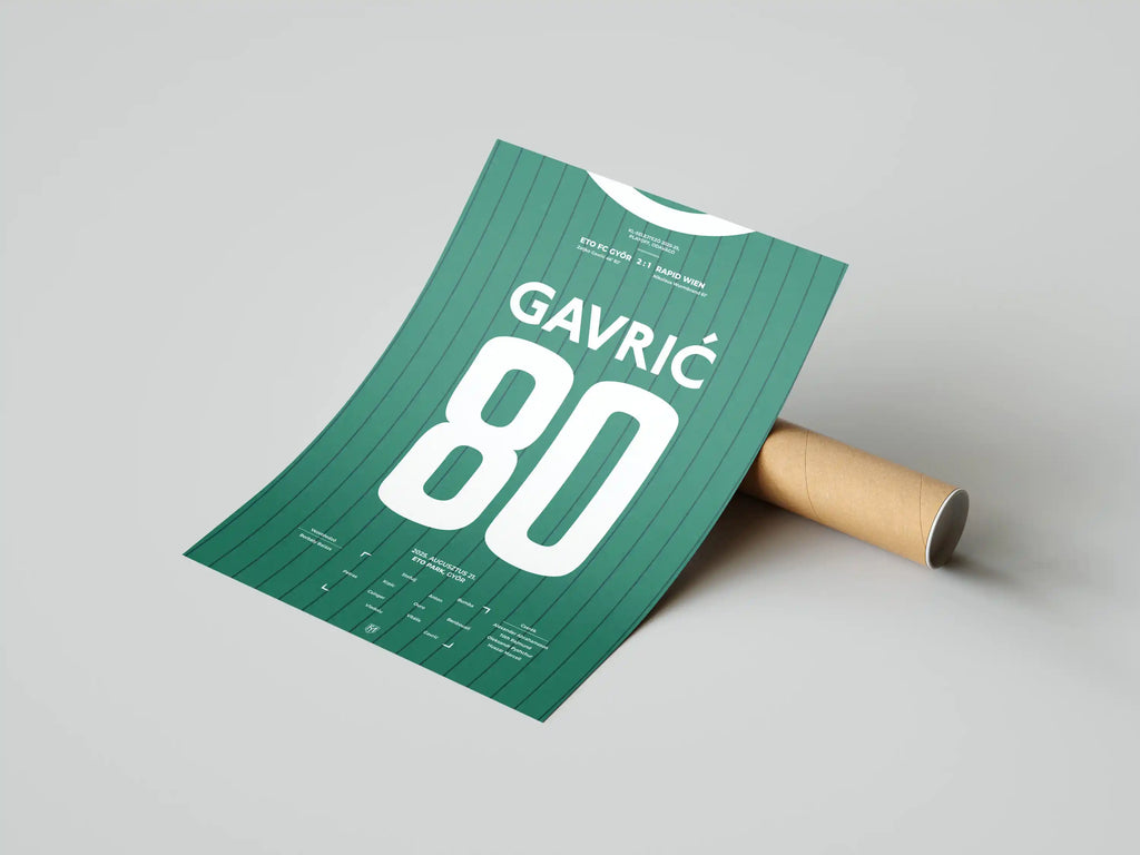 Zeljko Gavric Győri ETO focis poszter