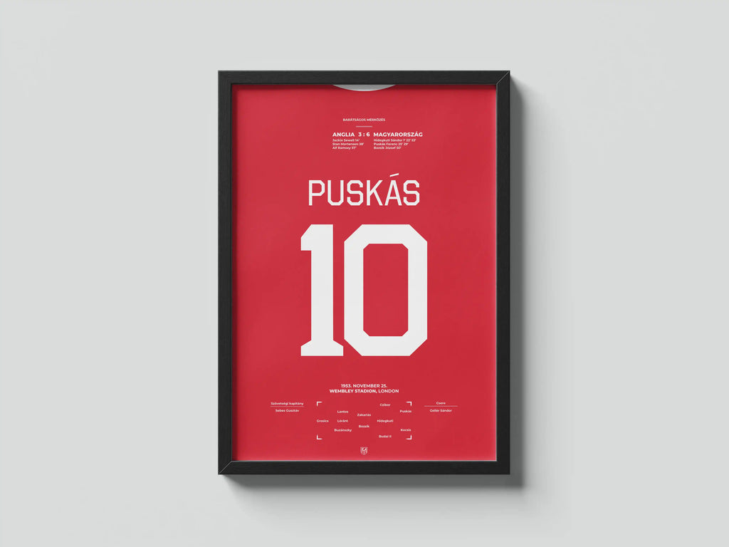 Puskás Ferenc magyar válogatott focis poszter