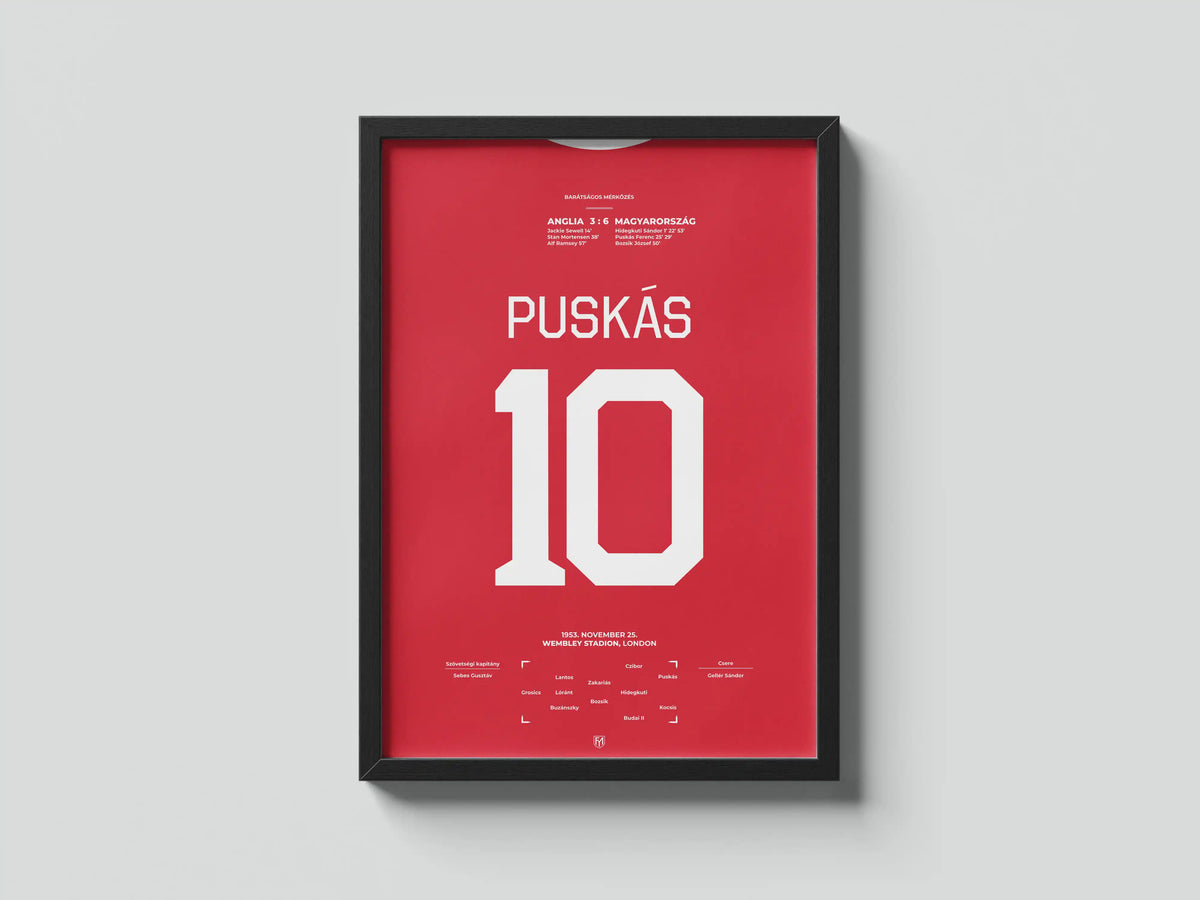 Puskás Ferenc magyar válogatott focis poszter
