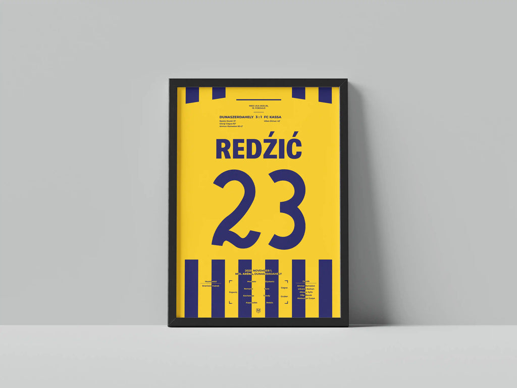 Redzic Damir bombagólja a Kassa ellen – FociMűhely hűtőmágnes
