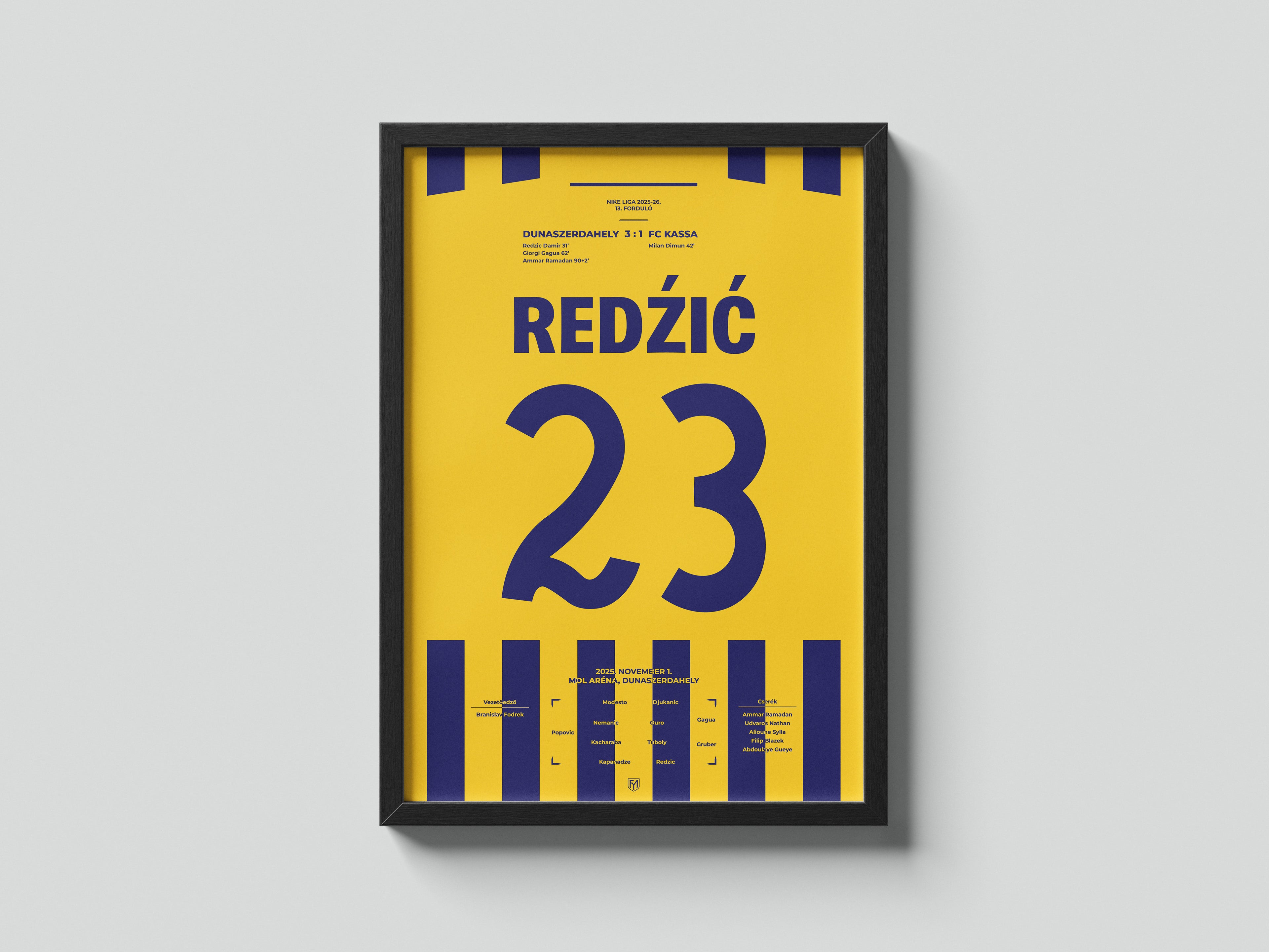 Redzic Damir bombagólja a Kassa ellen