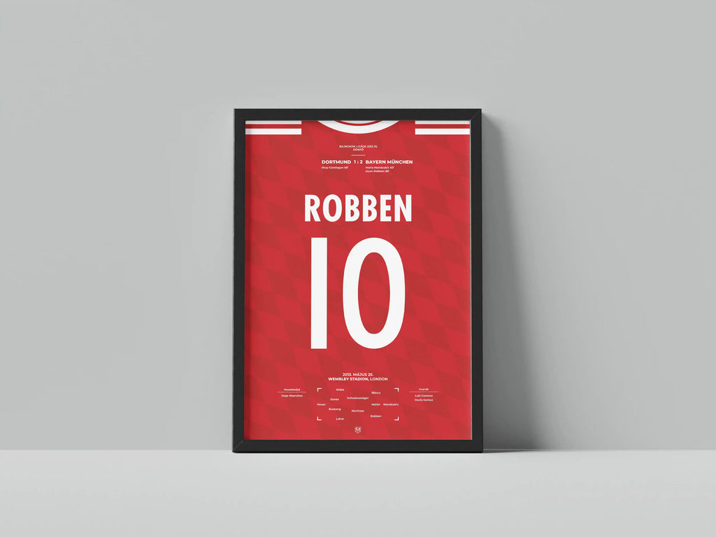 Arjen Robben BL győzelmet érő gólja a Dortmund ellen – FociMűhely hűtőmágnes