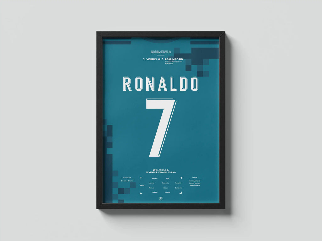 Cristiano Ronaldo Real Madrid focis poszter