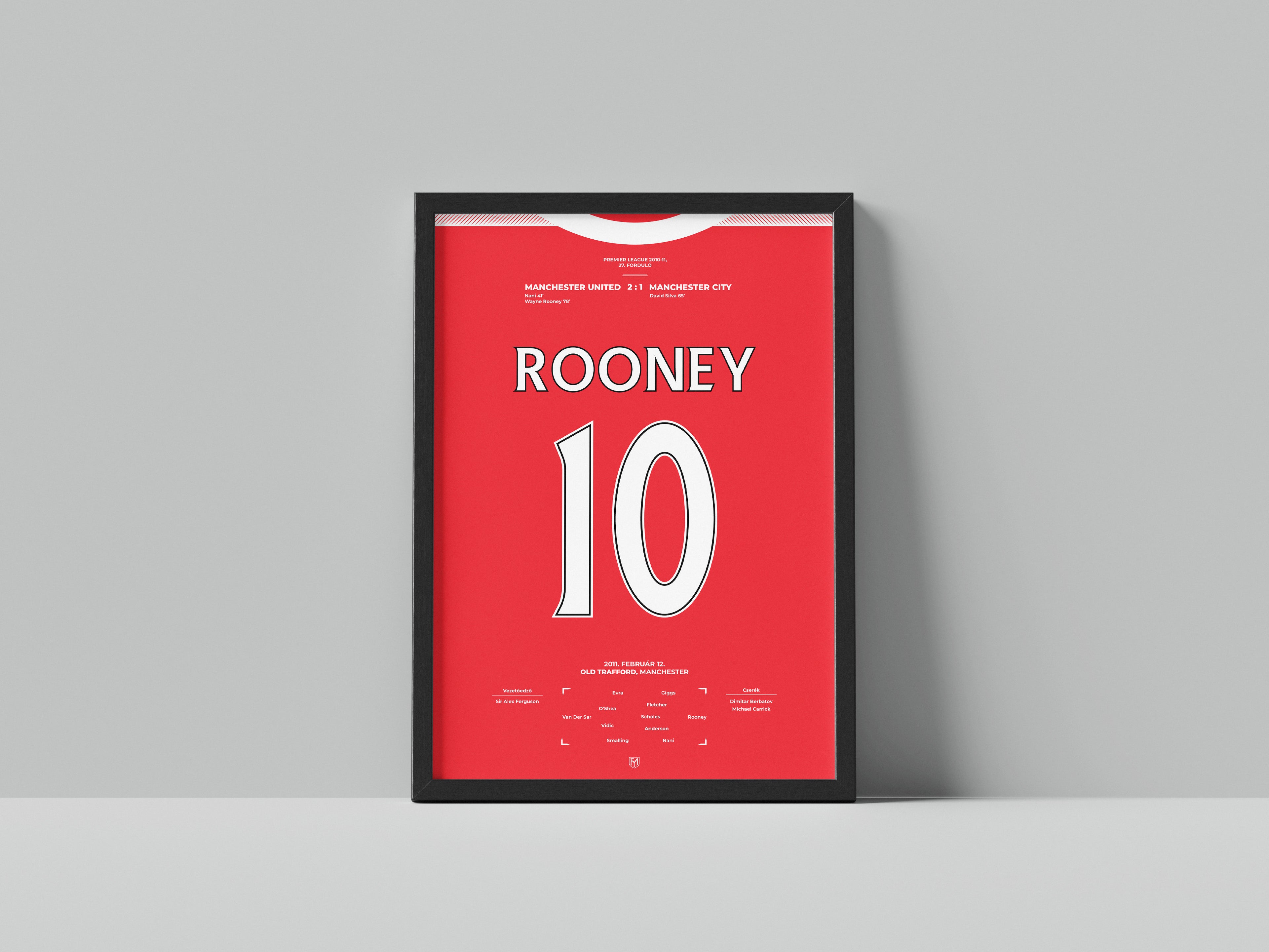 Wayne Rooney szenzációs ollózós gólja a Manchester City ellen