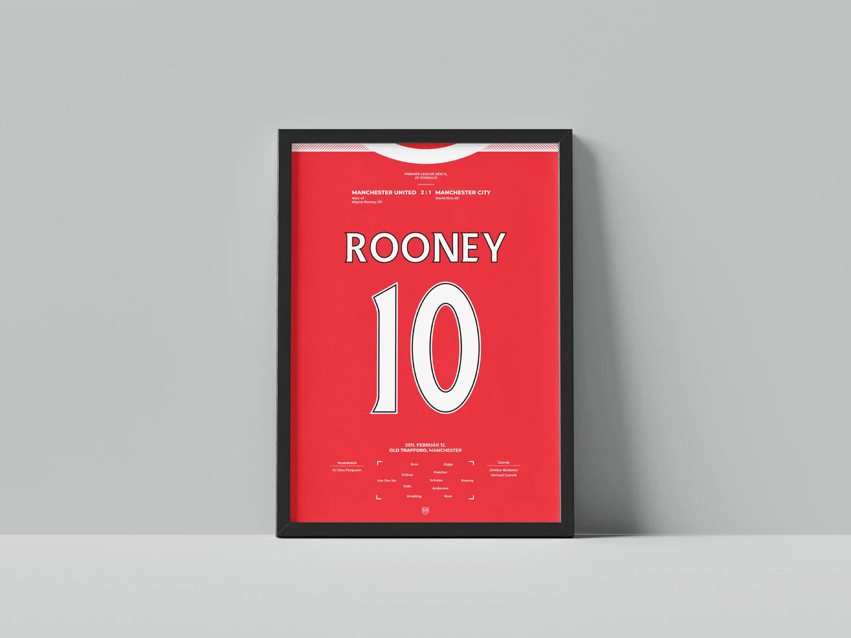 Wayne Rooney szenzációs ollózós gólja a Manchester City ellen – FociMűhely hűtőmágnes