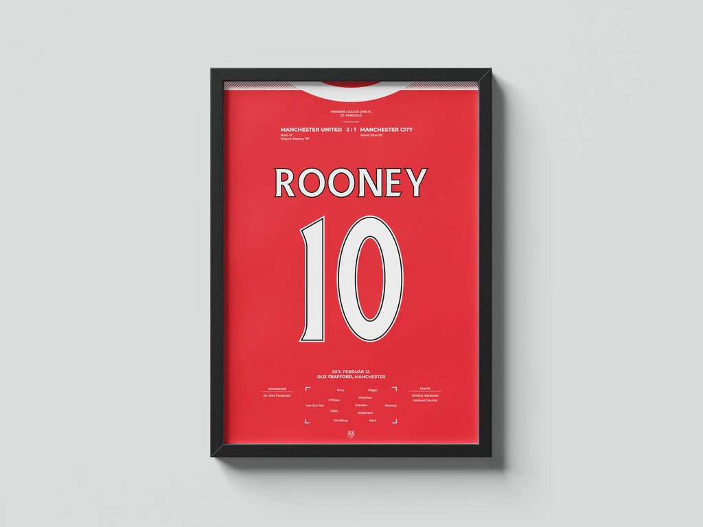 Wayne Rooney Manchester United focis poszter