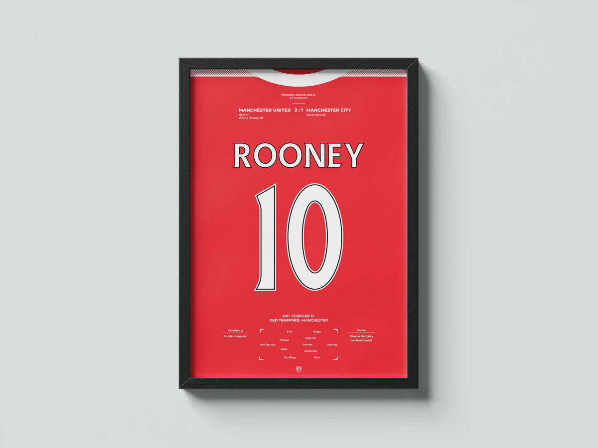 Wayne Rooney Manchester United focis poszter