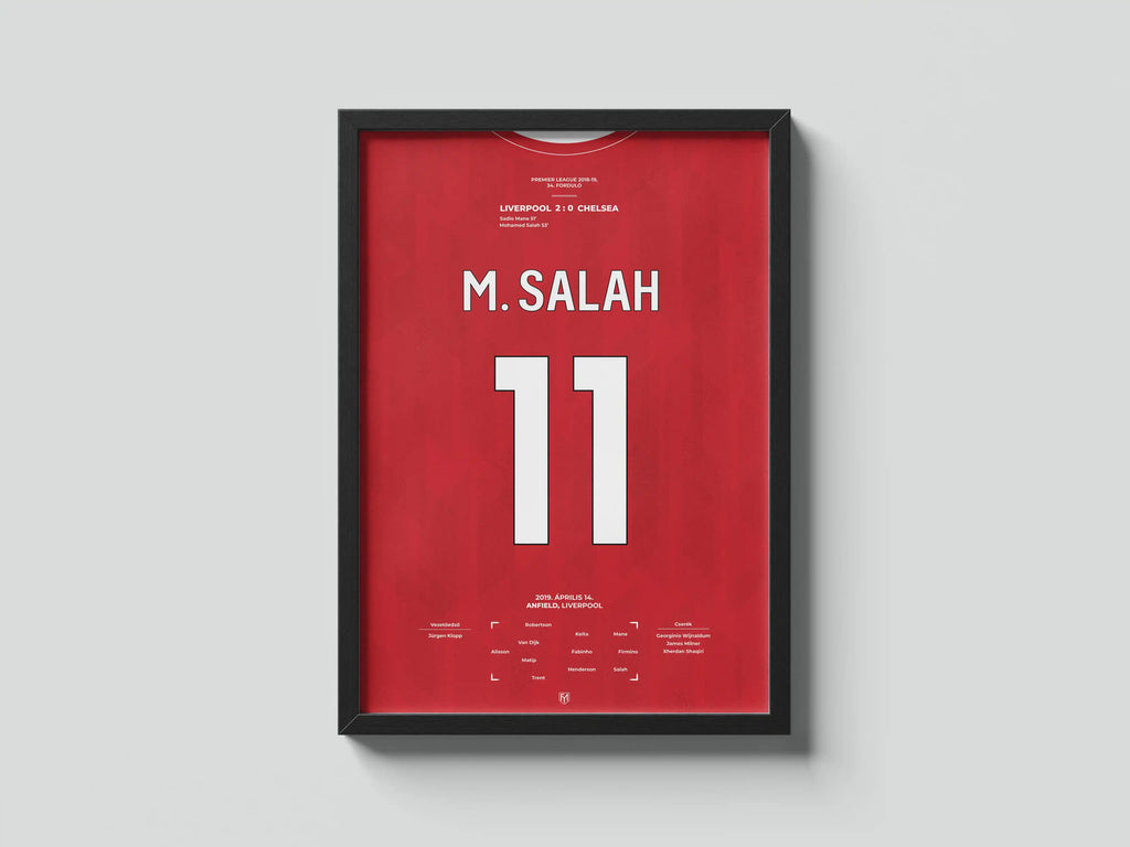Mohamed Salah Liverpool focis poszter
