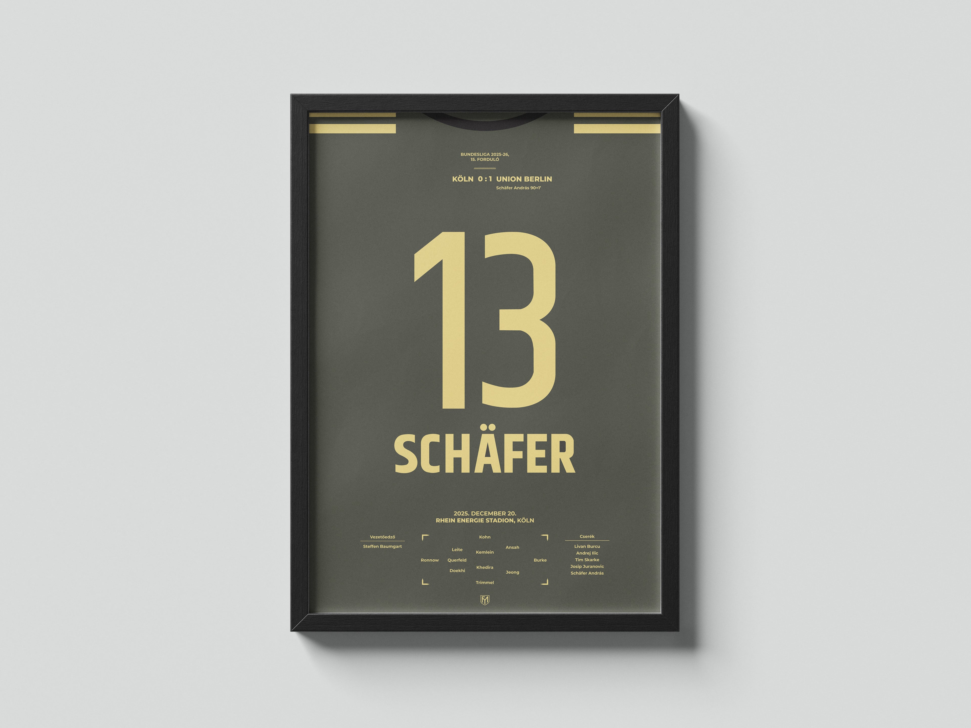 Schäfer András győzelmet érő gólja a Köln ellen