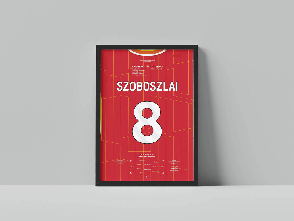 Szoboszlai Dominik Liverpool focis poszter