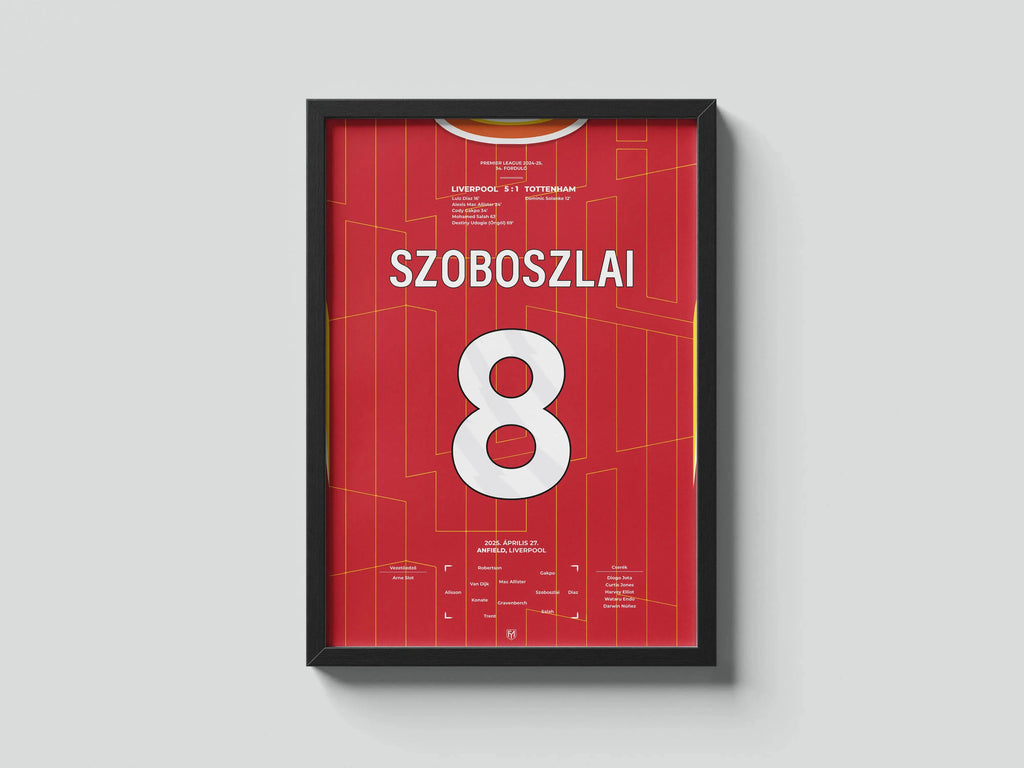 Szoboszlai Dominik Liverpool focis poszter