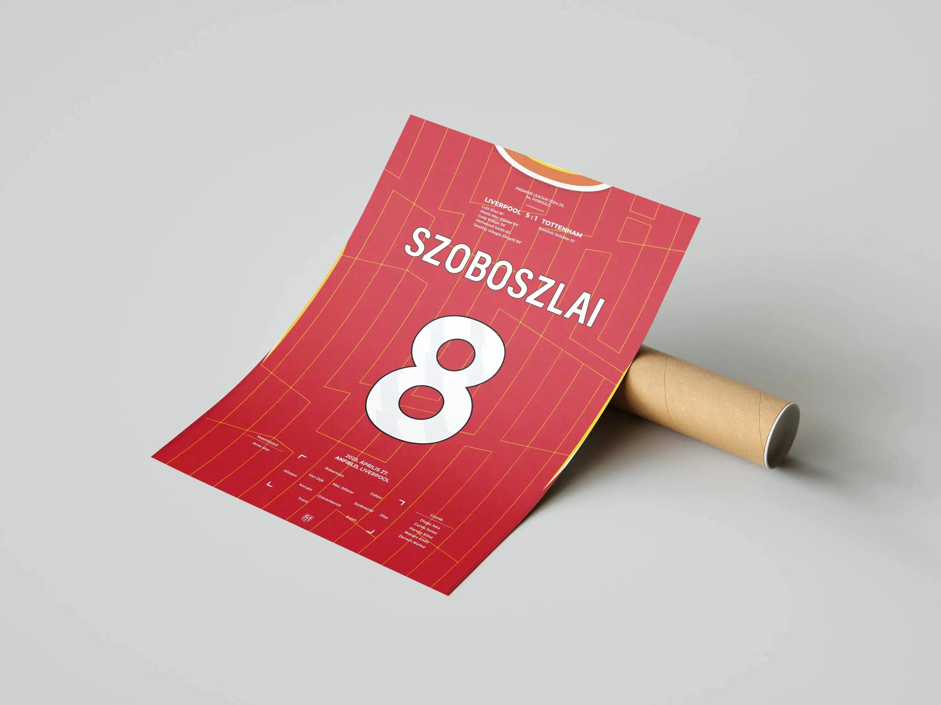 Szoboszlai Dominik Liverpool focis poszter